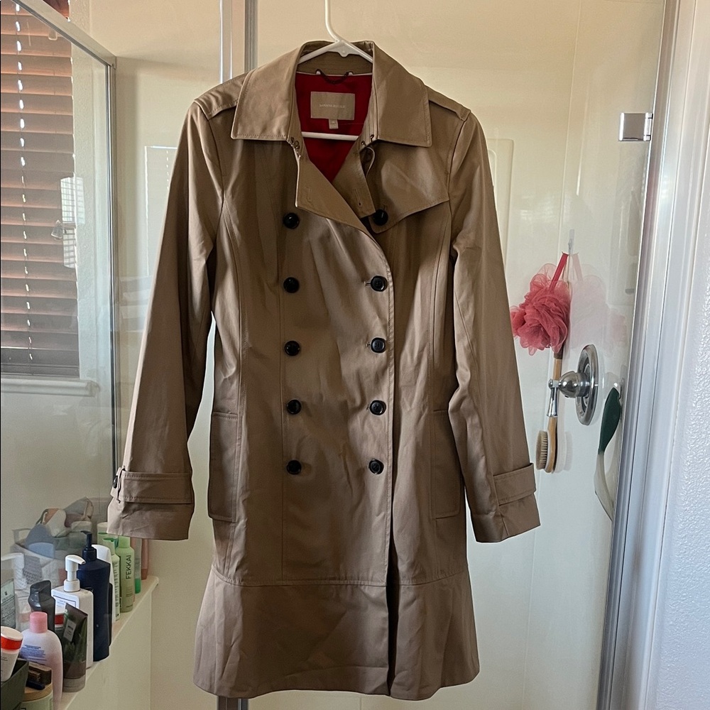 Banana Republic Double-Breasted Brown Belted Unworn Trench Coat